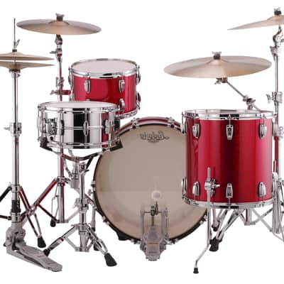 Ludwig *Pre-Order* Classic Maple Red Sparkle Custom Kit 20x16, 12x8, 13x9, 14x14, 16x16 Drums Shell Pack | Made in the USA | NEW | Special Order | Authorized Dealer image 4