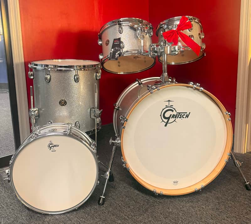 Gretsch Drums Catalina Maple 5 Piece Shell Pack with Snare Drum Silver Sparkle image 1