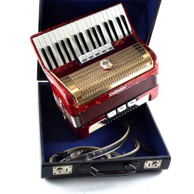 Vintage German Made TOP Piano Accordion Weltmeister 60 bass,8 sw.+Original Hard Case&Shoulder Straps image 1