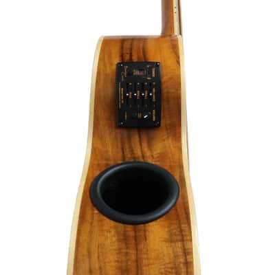 Boulder Creek EBR6-N5 5-string Solitaire Koa Acoustic Electric Bass image 8