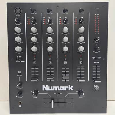 Numark M6 USB 4-channel DJ Mixer 2010s - Black image 1