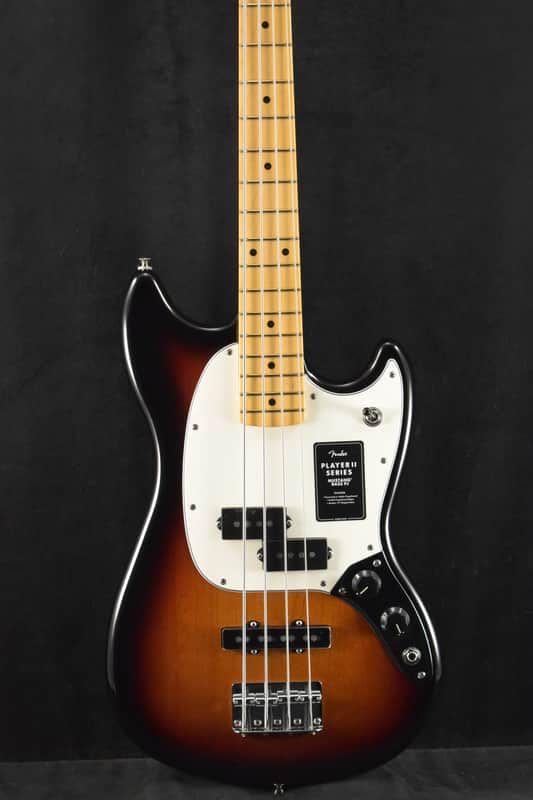 Fender Player II Mustang Bass PJ 3-Color Sunburst Maple Fingerboard image 1