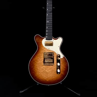 Holzknecht Guitars Harlan, Birdseye Maple Top, Boutique, Custom Shop Chambered Double Cut, Benedetto image 2
