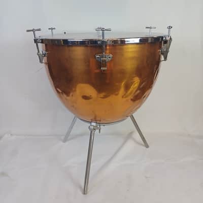 *Ludwig 25" #880 Single Screw Machine Timpani Copper Kettle Drum 3-Legs Portable image 5