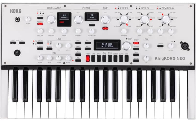 Korg KingKORG NEO 37-Key Virtual Analog Keyboard Synth / Vocoder Mic image 1