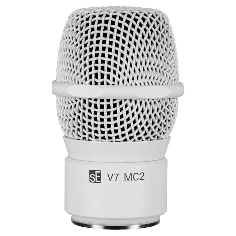 SE Electronics V7 MC2 Sophisticated Supercardioid Mic Capsule with Robust All-Metal Housing for Sennheiser Wireless System (White) image 1