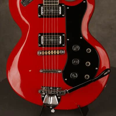 Gretsch ASTRO-JET model 2126 w/original strap, polish cloth, and manual 1965 Red image 1