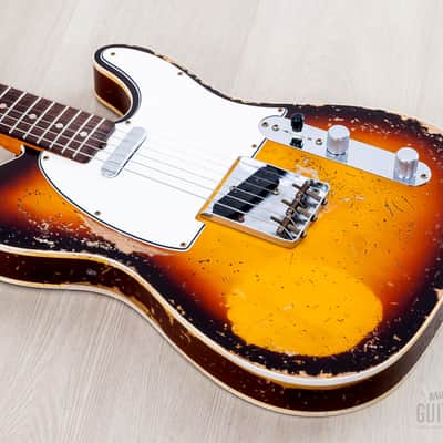 2023 Fender Custom Shop Limited Edition ‘59 Telecaster Custom Super Heavy Relic Sunburst image 11