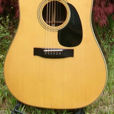 1977 Sada Yairi YD-305 Japan Vintage D35 Replica Acoustic Guitar  Natural+Deluxe Hard Case image 5