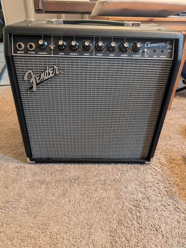 Fender Champion II 50 2-Channel 50-Watt 1x12" Guitar Combo - Black image 1
