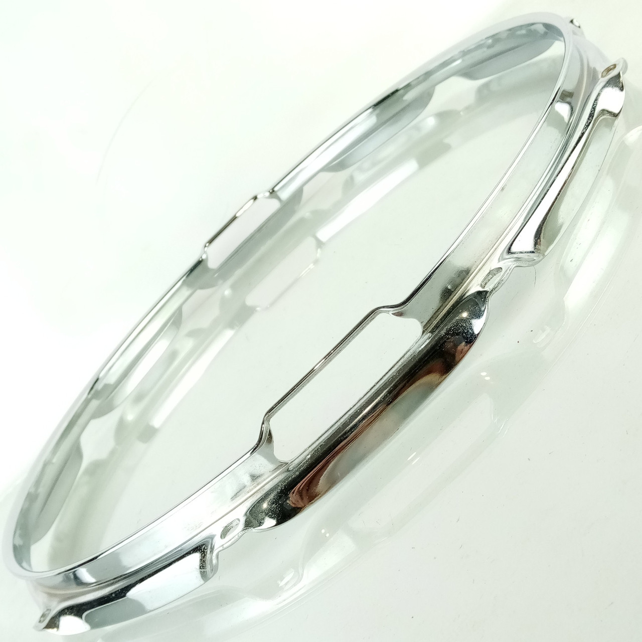 Ludwig 14"10Lug 2.3mm Resonant Snare Drum Rim/Hoop Triple Flange Vintage 80s USA — main photograph