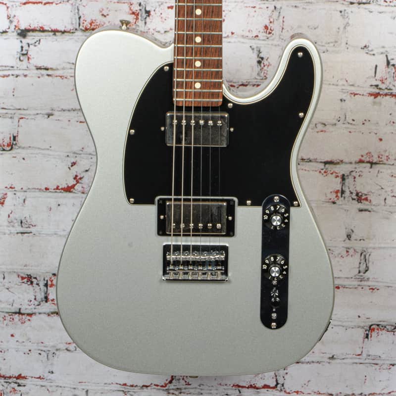 Fender 2011 Blacktop Telecaster HH Electric Guitar Silver USED image 1