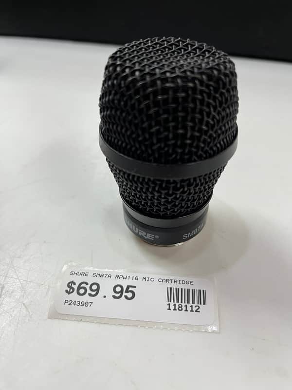 Shure RPW116 Wireless SM87A Capsule 2022 - Present - Black image 1