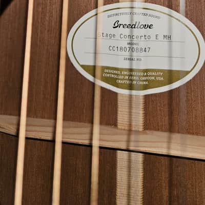 2018 Breedlove Stage Concerto E MH image 8