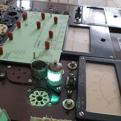 EAM86 Tube Telefunken TUNING INDICATOR MAGIC EYE image 4