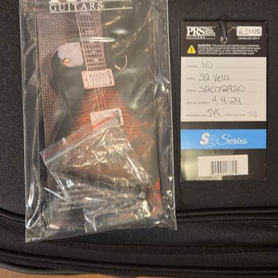 PRS 2024 S2 Vela Birds Inlay Scarlet Sunburst w/ Original Gig Bag image 2