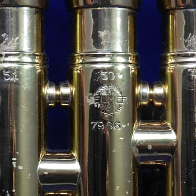 Selmer Paris Grand Prix model 20 Bb trumpet 1950 Lacquered Brass image 14
