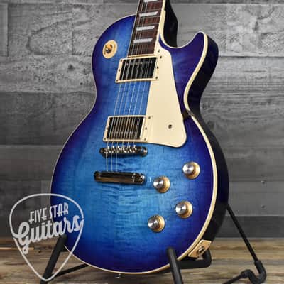 Gibson Les Paul Standard 60s Figured Top - Blueberry Burst with Hard Shell Case image 10