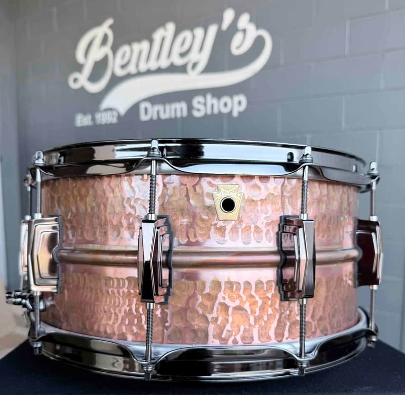 ~WOW!~ Ludwig Raw Patina Copper-Phonic 6.5x14 Snare Drum with Black Nickel Hardware (Displayed at 2026 NAMM Show!) image 1