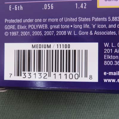 Elixir 11100 Polyweb 80/20 Bronze Acoustic Guitar Strings -Medium (13-56) image 4