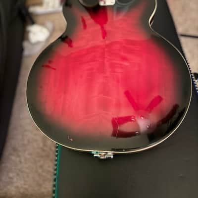 Univox Custom Supreme ES-335 60’s-70’s - Red Sunburst w/Hard Case image 3