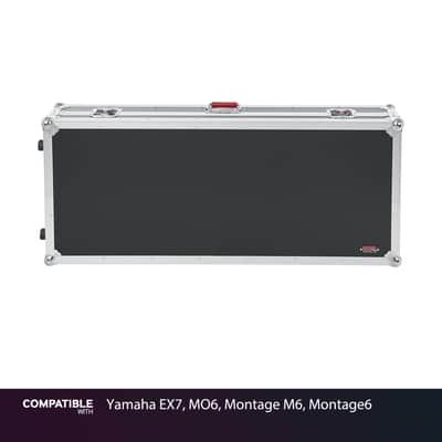 Gator Tour Case for Yamaha EX7, MO6, Montage M6, Montage6 Road Case with Wheels
