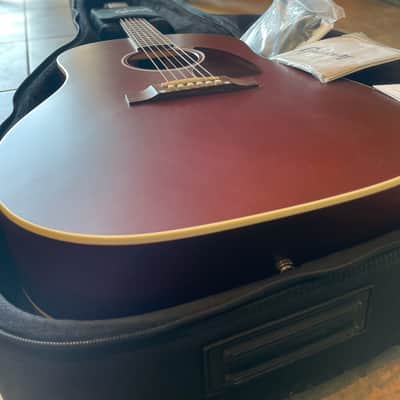 Gibson J-45 Special Acoustic Electric Guitar in Satin Wine Red w/ Gibson Case image 21