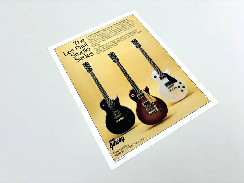Gibson Les Paul Studio Series Dealer Flyer • 1983–1984 image 1