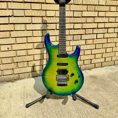 Ernie Ball Music Man Luke 4 BFR HSS 2025 - Green Tide image 1