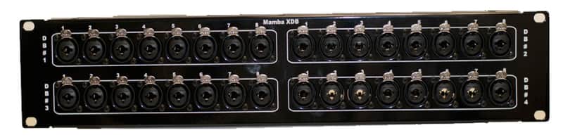Mamba 32 XLR/TRS/TS Combo to 4 DB25 (Tascam Pin Out) Patch Bay 2RU image 1