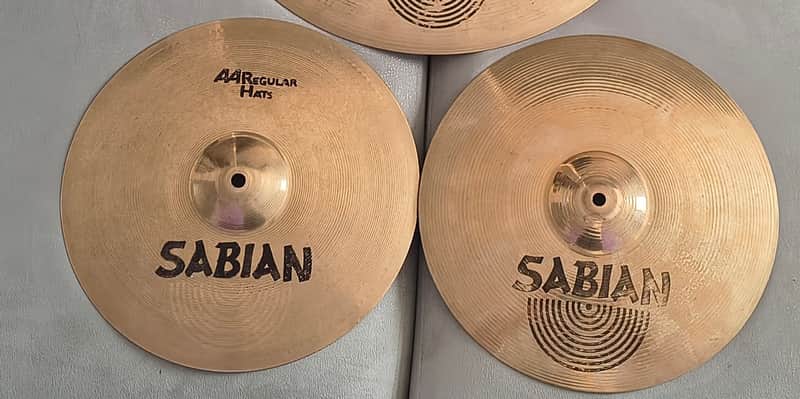 Sabian 14" AA Regular Hi-Hat Cymbals Brilliant image 1