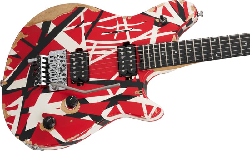 IN-STOCK! - EVH LIMITED EDITION WOLFGANG SPECIAL STRIPED SERIES / AGED R/W/B image 1