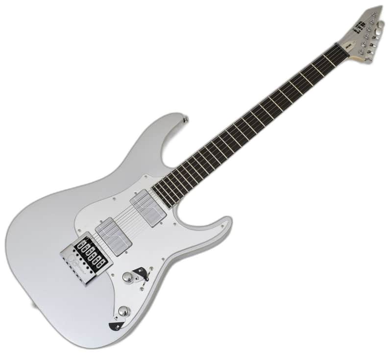 ESP LTD KS M-6 Evertune Ken Susi Metallic Silver Guitar 0273 image 1
