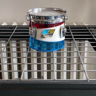 Ludwig Vistalite Octaplus 1976 Pattern D Red, White, and Blue image 16