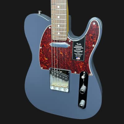 Fender American Professional Classic Telecaster Electric Guitar In Faded Black image 2