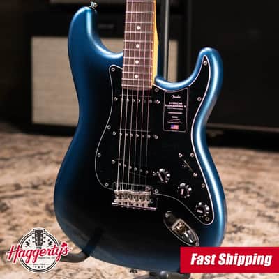 Fender American Professional II Stratocaster Electric Guitar - Dark Night with Hardshell Case image 1