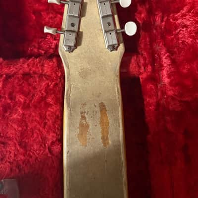 1954 Fender Champion Lap Steel 100% original pick up, electronics signed by “Gloria 5-4-54” & rare Tweed Case 1948 - 1955 - Mother of Pearl image 3