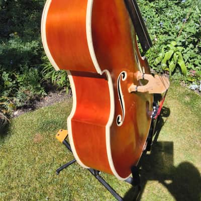 Framus Upright doubleBass 60/70s - Translucent Gretsch Orange image 4