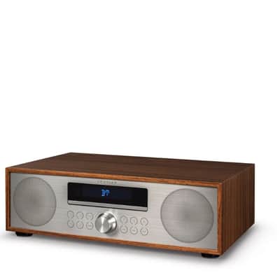 Crosley CR3501A Fleetwood Clock Radio & CD Player With Bluetooth -Walnut -NEW image 5