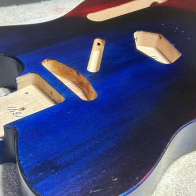 Cosmic Burst Basswood T-style guitar body - Made in USA! image 4