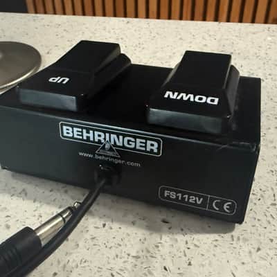 Behringer FS112V Dual Footswitch Pedal Controller – Up/Down Latching Footswitch – 1/4" TRS image 1