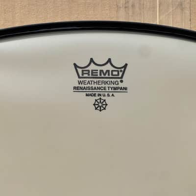 (2) New Remo 32" Renaissance Hazy Timpani Heads Steel Insert Weatherking image 2