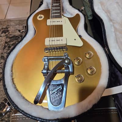 Gibson Les Paul Goldtop Traditional P-90 Bigsby 2014 with bigby bridge image 1