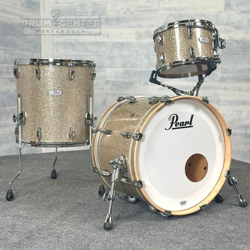 Pearl Masters Maple/Gum 3pc Drum Set 20/12/16 Diamond Glitter image 1
