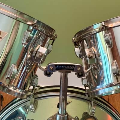 Ludwig S/L Series 4 Piece Shell Pack Vintage 80's Chrome Wrap image 5