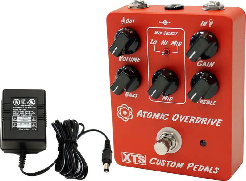 Xact XTS Atomic Overdrive Pedal w/ Power Supply image 1