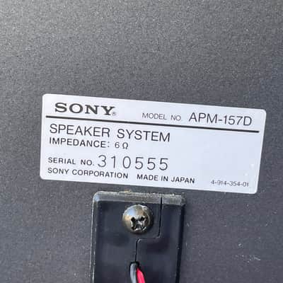 Vintage Sony APM-157D Stereo Speakers For Sony FH-100 80s image 9