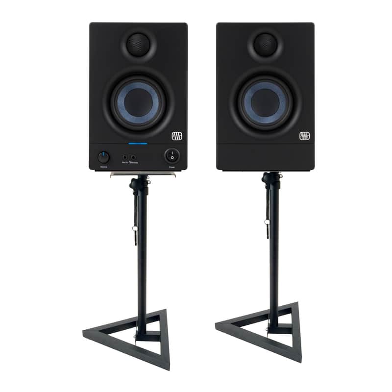 Presonus Eris E3.5 3-Inch Near Field Studio Monitor (Pair) Bundle with Stands image 1
