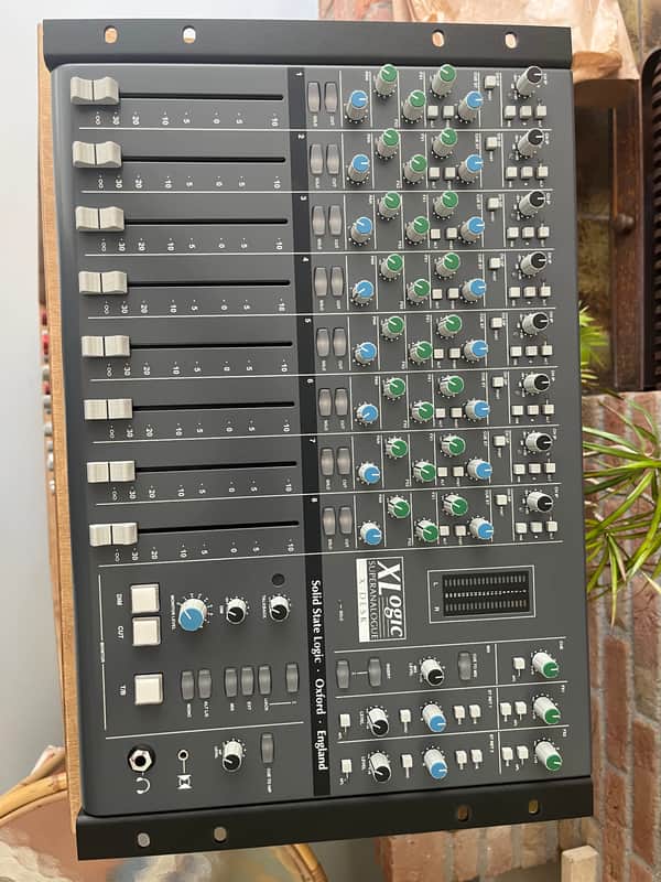 Solid State Logic X Desk 2010 with new walnut panels image 1