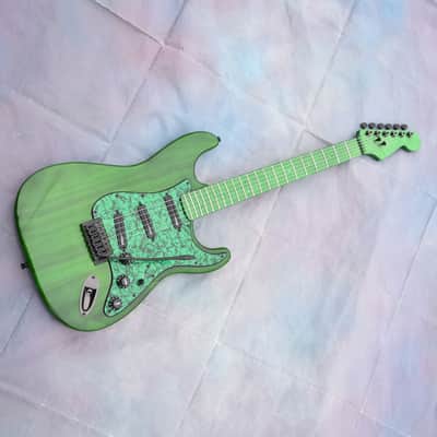 Custom Pre-order! Stratocaster HHH Green Black Hot Rails 5-Way Coil Split image 2